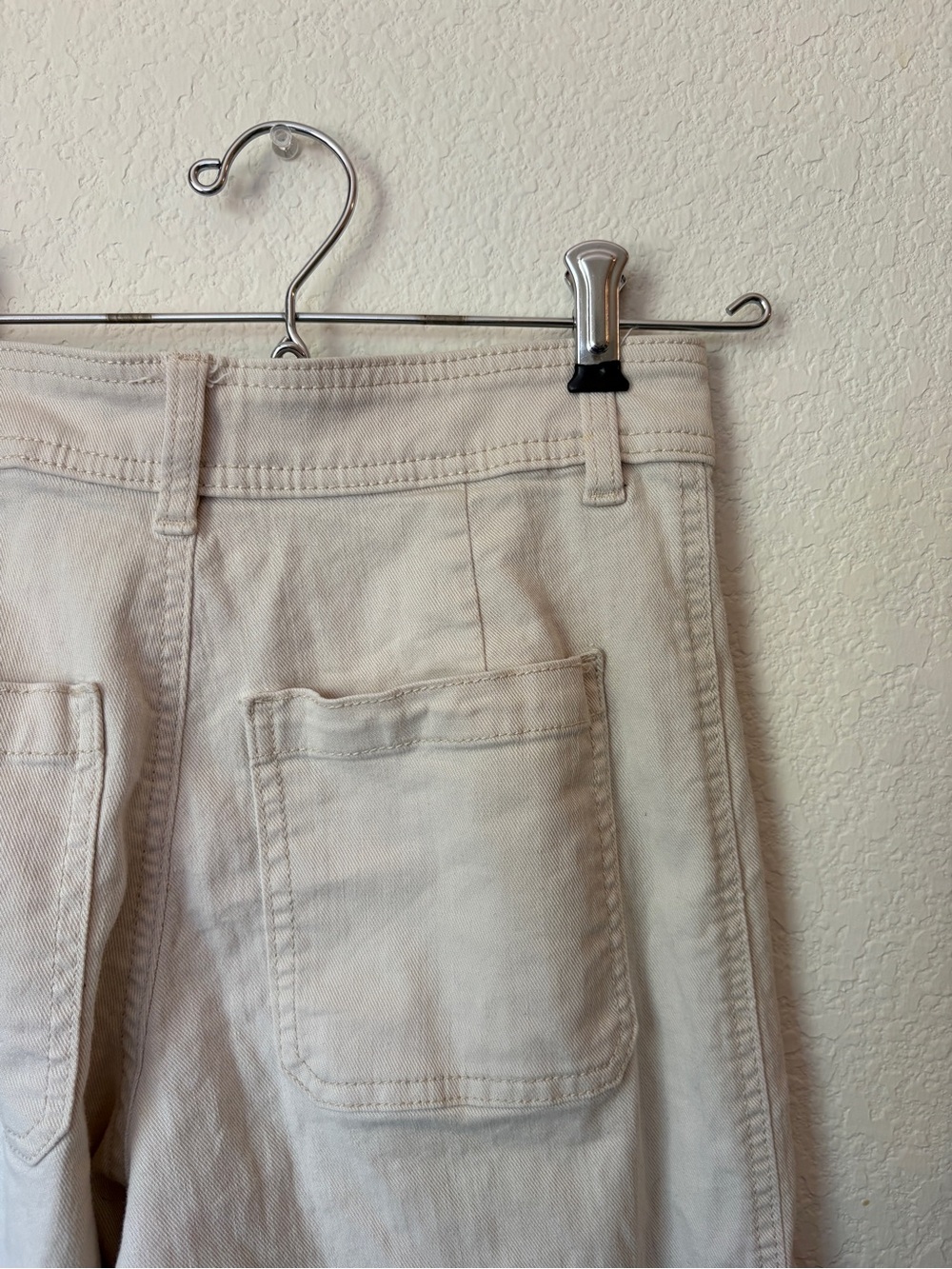High waist wide leg crop jeans